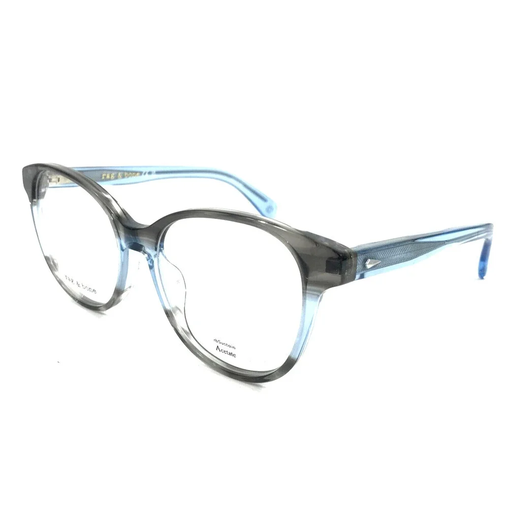 Rag & Bone Eyeglasses Frames RNB3068/G 09V Gradient Blue Gray Cat Eye 52-16-140